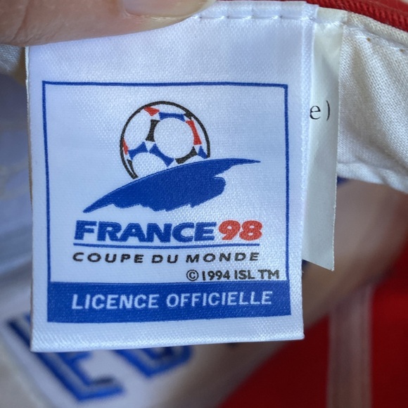 Vintage France 1998 World Cup strap back hat Coupe du Monde Soccer Football - Picture 11 of 12